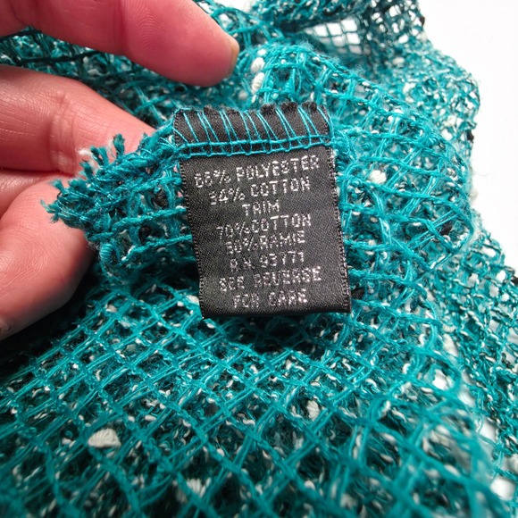 Elegant Teal Women's Sweater - Picture 12 of 16